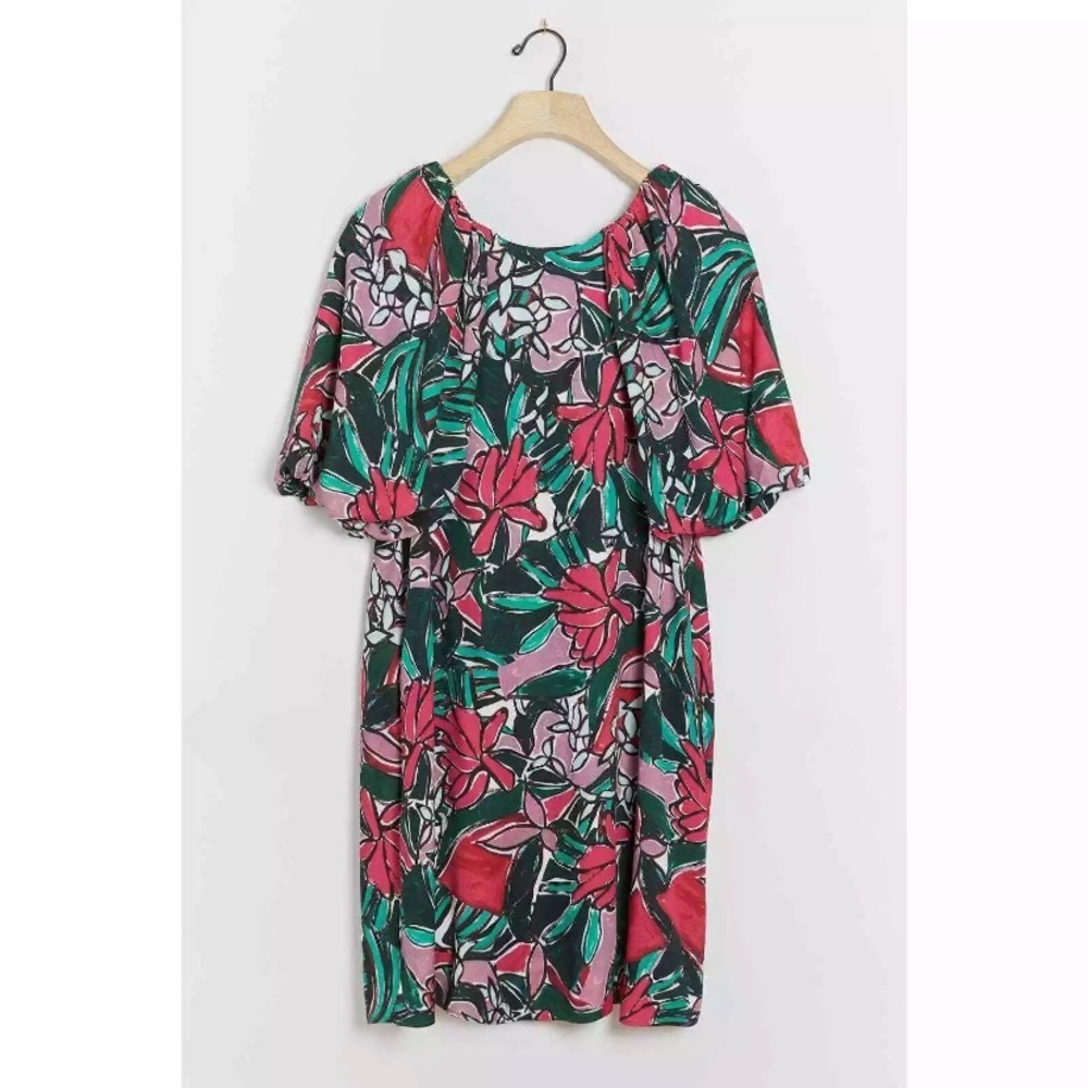 Anthropologie magnolia tunic S/M petite floral new - Picture 2 of 4